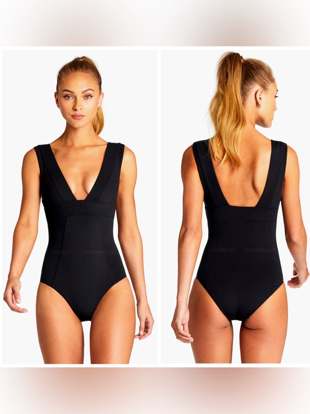 (VA-3) NWT Vitamin A Aria One Piece Bodysuit In Black